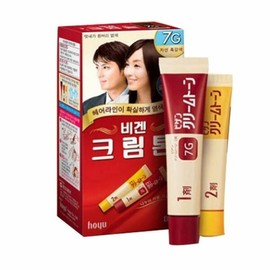 Bigen Cream Tone No. 7 Natural Dark Brown Hair Dye 40g Gray Gray Cover (WC65A89) - Color: No. 7 Natural Dark Brown (40g) / 비겐크림톤 7호 자연흑갈색 헤어 염색약 40g 새치커버 (WC65A89) - 색상:7호 자연흑갈색(40g)