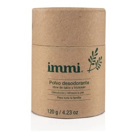 Immi Desodorante Natural Polvo Libre de Talco y Aluminio con Fécula de Arrurruz