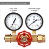MEASUREMAN Water Pressure and Flow Test Gauge Assembly, Dual Measurement