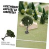 VILLFUL 2pcs Miniature Trees for Sand Table Models Durable Mini