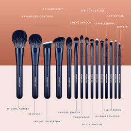 EIGSHOW 15-Piece Professional Makeup Brush Set