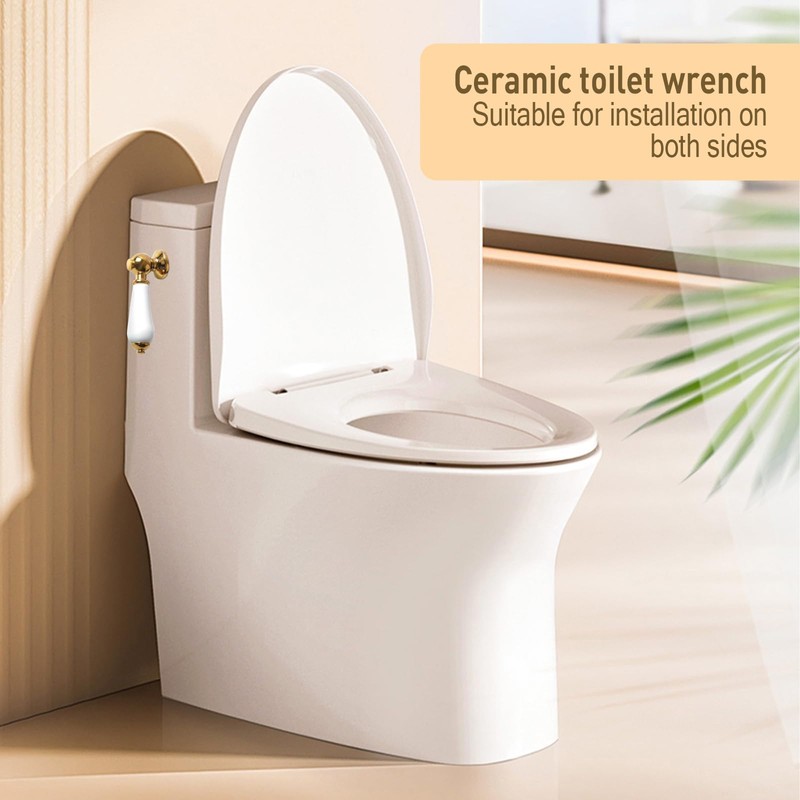 Wenrecu Ceramic Toilet Flush Handle, Toilet Flush Handle Replacement Universal