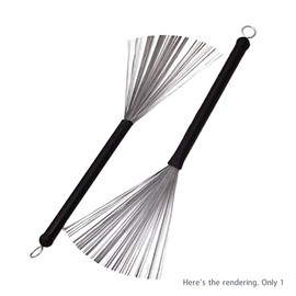 Byttlerom Stick Steel Wire 32cm Cleaning Brushes Retractable Jazz Drum Brushes for Jazz Rock Music Lover