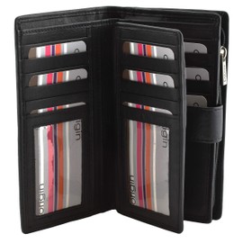 Mala Leather Origin Large Tab Purse RFID 3178-5 (Black)