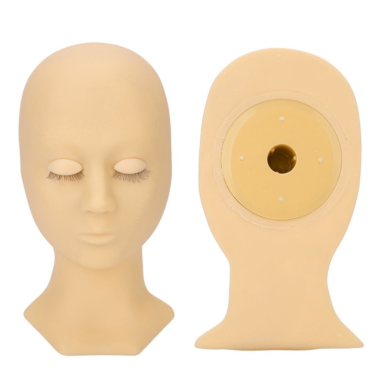 Eyelash Mannequin Head High Simulation Elastic Washable Soft Silicone Makeup