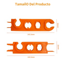 THJOPOKEEL 2 uds， Llave de Conector de Panel Solar, Herramienta de Desconexión de Enchufe Macho/Hembra de Apriete Rápido PV, Llave de Conector Solar