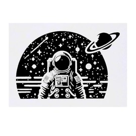 Azeeda 'Weltraumastronaut' Temporäres Tattoo - Hautfreundlicher & Ungiftiger Abziehbild · Wasserfest (TO00076945)