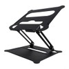 System-S Adjustable Metal Cooling Stand for Notebook Laptop Black