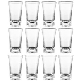 Macepason 12-Piece Acrylic Shot Glass Set - 1.2oz Clear Plastic Shot Glasses for Tequila, Cocktails & Spirits