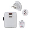 Hama World Travel Pro Light Adaptor Set USB 3-Pin 2x