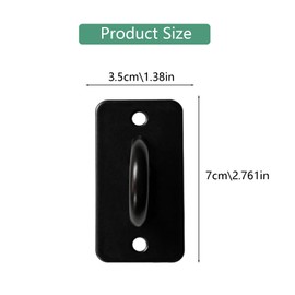 Xuoxeji 4 Pcs Resistance Bands Door Anchor, Battle Rope Anchor, Ceiling Hooks Heavy Duty, Wall Mount Bracket for Strength Training, Yoga, Home Gym