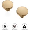 Ravinte 30 Pack Single Hole Kitchen Round Cabinet Knobs Champagne
