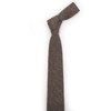 Ruth&Boaz Men's Wool Blend Skinny Necktie Tie (Herringbone Brown)