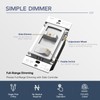 ECOELER Dimmer Switch, Single Pole/3-Way LED Rocker Dimmer Light Switch