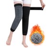 SIQITECHNO Men Women Thicken Leg Warmers Adjustable Long Faux Fur
