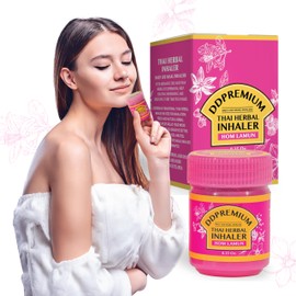 DDPremium Herbal Inhaler with Menthol & Essential Oil - Natural Thai Inhaler for Enhanced Breathing, Promotes Clearer Nasal Passages - Yadom HOM LAMUN Pack of 1