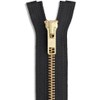 36" Brass Jacket Zipper 36inch Black Zip for Sewing Craft