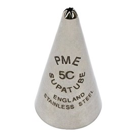 PME Seamless Stainless Steel Small Closed Star Supatube no. 5C, Silver, 1.72 x 1.72 x 3.5 cm