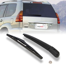 Shopauto Rear Windshield Wiper Arm Blade Assembly Kit Compatible with 2003-2009 Lexus GX470, Rear Window Wiper Replacement 5241-60110, 85242-60090