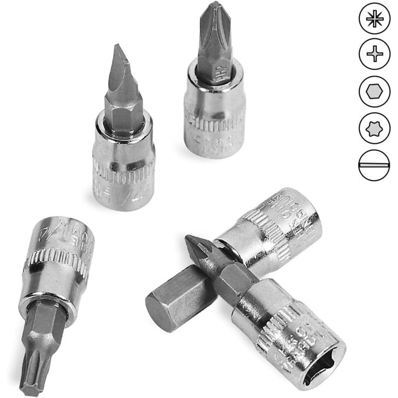 46-Piece Socket Wrench Set - 1/4 inch Drive Socket Ratchet