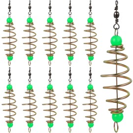 BESPORTBLE Crabbing Equipment 12 Pcs Spring Bait Fishing Paper Feeder Metal Fishing Beads