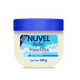 Nuvel Vaselina para Bebé, 230 G, Hipoalergénico, vaselina natural a base de petrolato.                                                                
