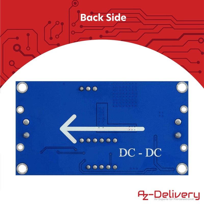 AZDelivery LM2596S Buck Converter 3 Digits Voltmeter Display