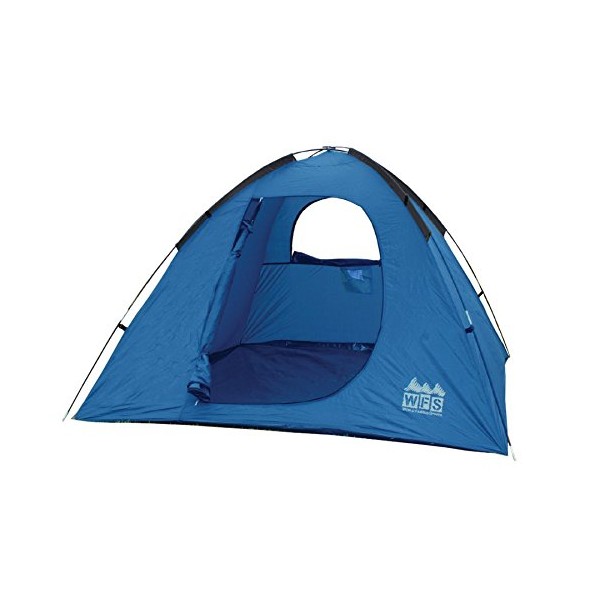 WFS 3-Person Dome Camping Tent with Rain Fly, Blue