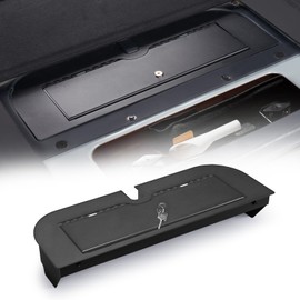 FIERYRED Rear Cargo Under Floor in-Vehicle Safe Lock Box for Ford Bronco 4 Door 2021-2025, Interior Storage Organizer Gun Safe Security, Bolt-On Installation (Not for 2 Door & Sport)