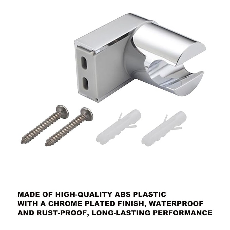 BRIOTA Shower Head Holder, 360° Adjustable Angle Shower Bracket, Shower