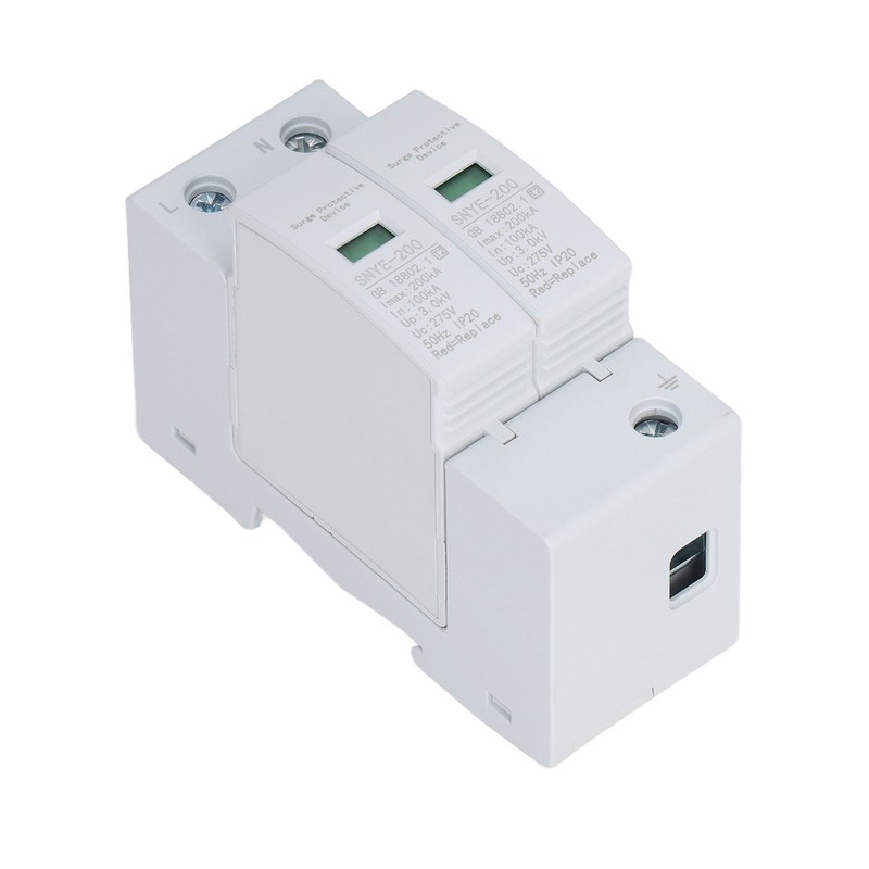 Surge Protector PC Shell Visual Window Insulated Terminal Plug in