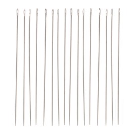The Beadsmith Flex Wire Needles, Pack of 16, European Quality, Use with 0.010” Diameter Flex Wire or Smaller and for Loom Weaving Beadwork, Off-Loom Stitching and Jewelry Making with Seed Beads