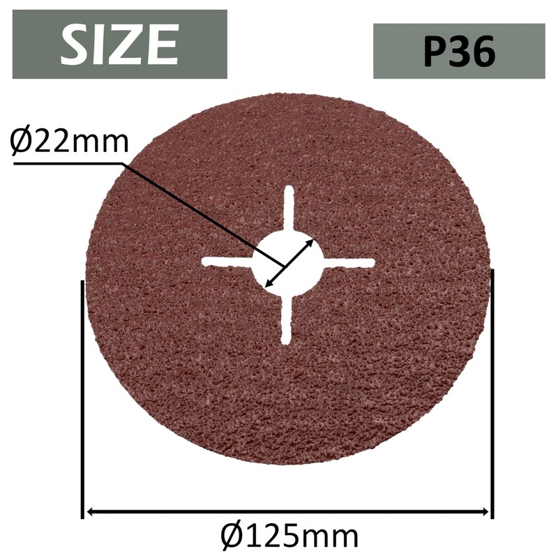 AERZETIX - C77040 - Set of 5 Sanding Discs Diameter