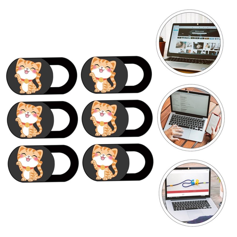 DOITOOL 6pcs Ultra Thin Camera Protective Cover Slide for Laptop