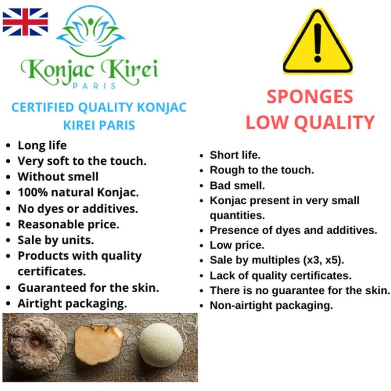 KONJAC KIREI PARIS (Chamomile and Pink Clay)