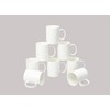 HomeVss, Bone China Rim Shape, Elegance White 40pc Dinnerware Set