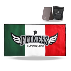 super NADIAK Gym Towel-Microfiber Towel-Microfiber Sheet Ideal for Weight Room,Towel for Workouts Both Indoors and Outdoors Sport,Fitness,Gym (Fitness Italy)