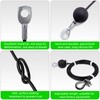 Fitness Pulley Cable 4 Meter, Adjustable Home Gym Pulley System,