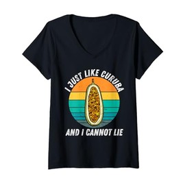 Womens Vintage I Just Like Curuba And I Cannot Lie Retro Curuba V-Neck T-Shirt