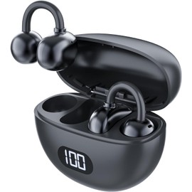 ANSTEN AI Translator Headphones Bluetooth 5.4, Clip On Headphones with Real Time Translation, HiFi Real Time Translation Wireless Earbuds, 134 Voice Translator Bluetooth Translation Headphones