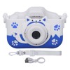 Kids Camera Small Portable Blue Children's Cute Cartoon Fox Shape