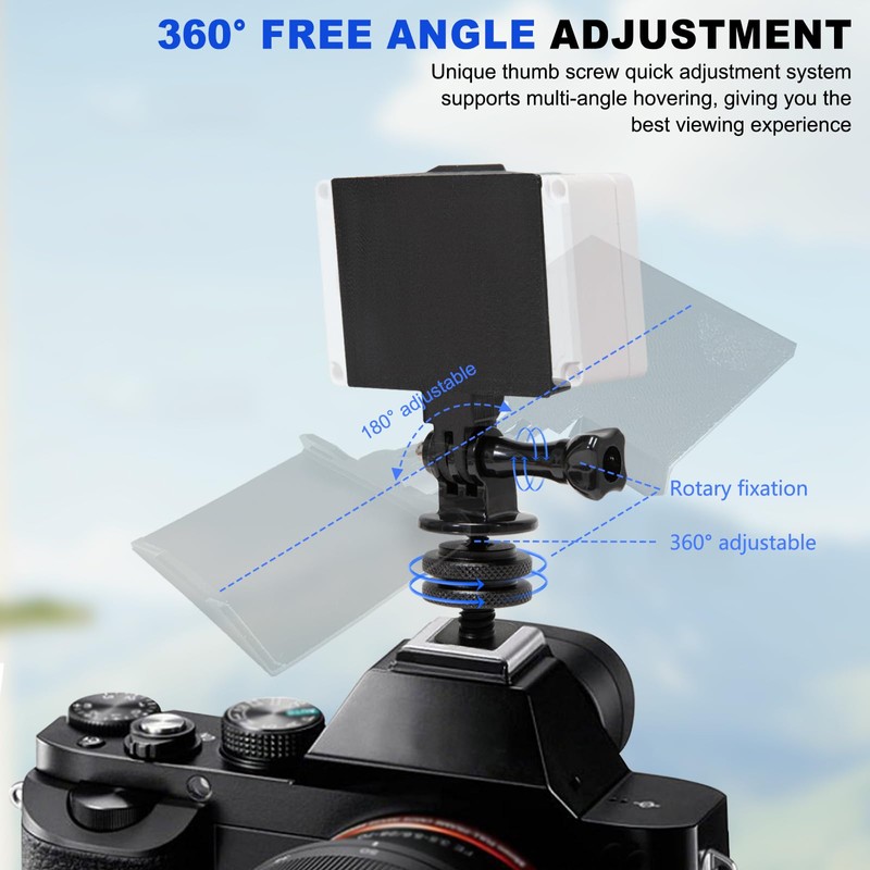 for ImmersionRC Powerplay Camera Hot Shoe Bracket, 360° Adjustable Angle,