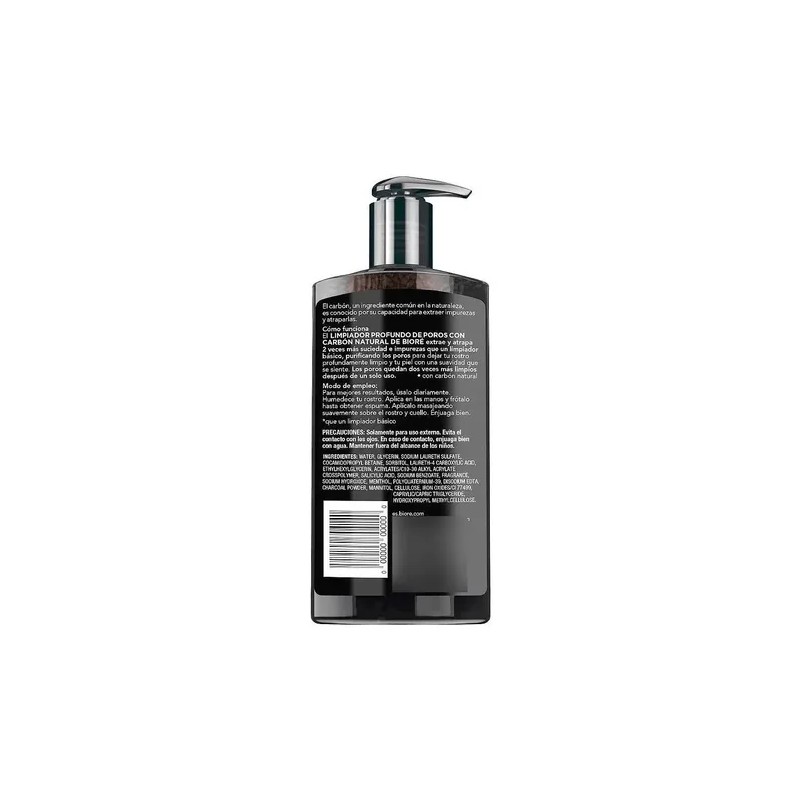 Bioré Limpiador Profundo De Poros Carbón Natural 200 Ml