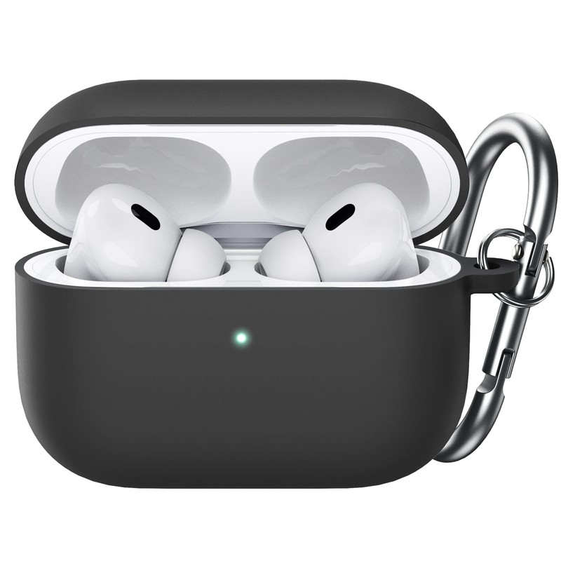 JETech Funda de Silicona para AirPods Pro 21, con Llavero,