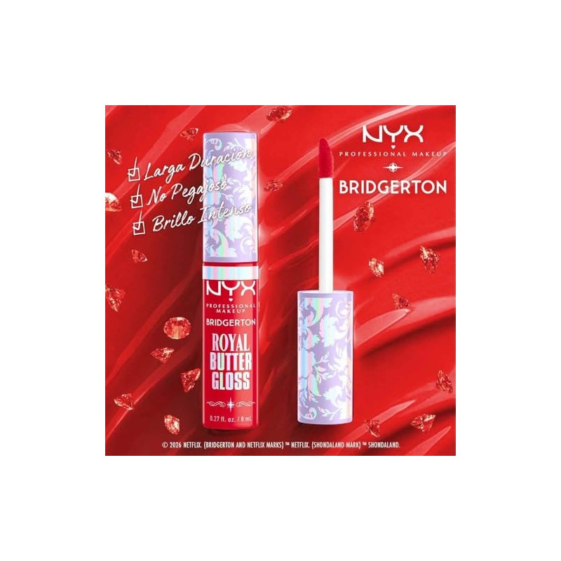 Nyx Professional Makeup, Bridgerton Kit de Labios Tonos Rogue Romance