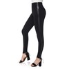 Asoran Women's Dress Pants Black Tuxedo Work Pants Stretch Skinny