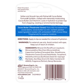 Palmer's Cocoa Butter Formula Original Ultra Moisturizing Lip Balm SPF 15, 2 Count
