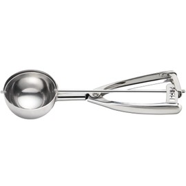 Large Cookie Scoop 5.4 Tablespoons/ 81 ml/ 2.7 oz Ball, Cookie Dough Scoop for Baking - Spring-Loaded Ice Cream Scoop 18/8 Stainless Steel Secondary Polishing - (#12-2 1/2 In)
