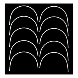 HAND ® 5 Pairs of Plastic Bra Under Wires (Size M)