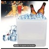 Square Light Up Ice Bucket, Color Changing